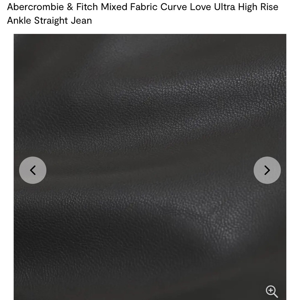 Abercrombie & Fitch Two Toned Leather and Black Jeans - Picture 4 of 13